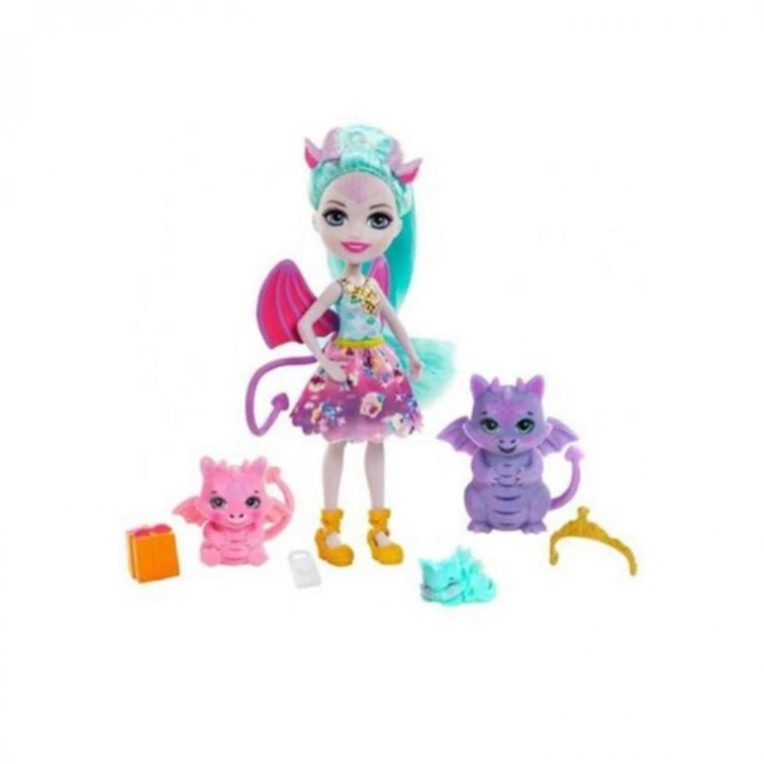 ENCHANTIMALS AİLE SERİSİ OYUN SETİ DEANNA DRAGON MTL- GJX43/GYJ09