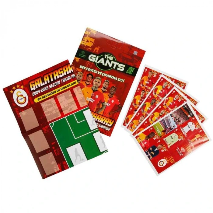 MYTHOS GALATASARAY 2024-2025 SEZONU THE GIANTS DEV POSTER VE ÇIKARTMA SETİ