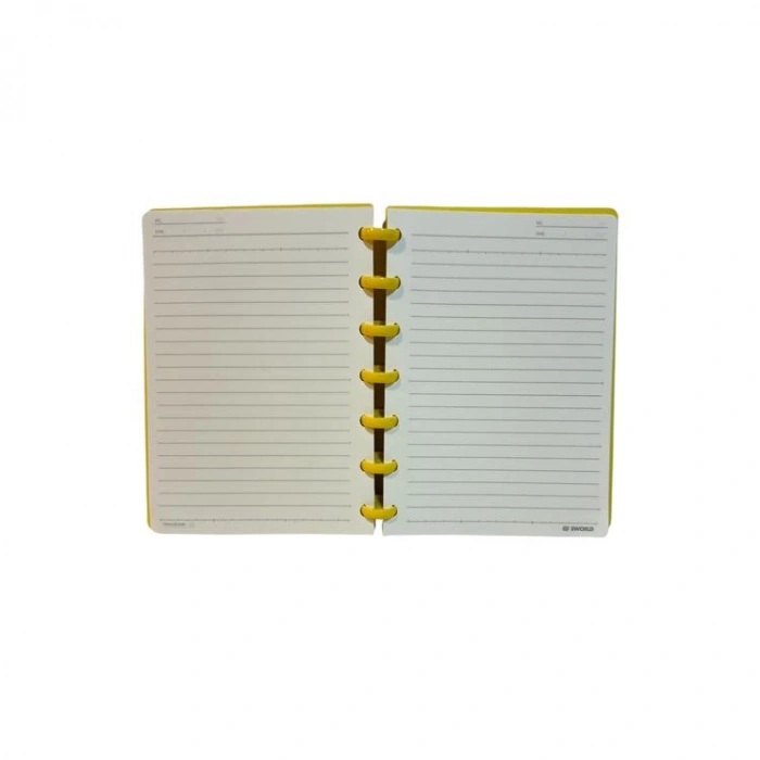 TMN CROTUS A5 YENİ NESİL DİSK SPİRALLİ B6 PP KAPAK 80 YP. ÇİZGİLİ DEFTERİ 593083