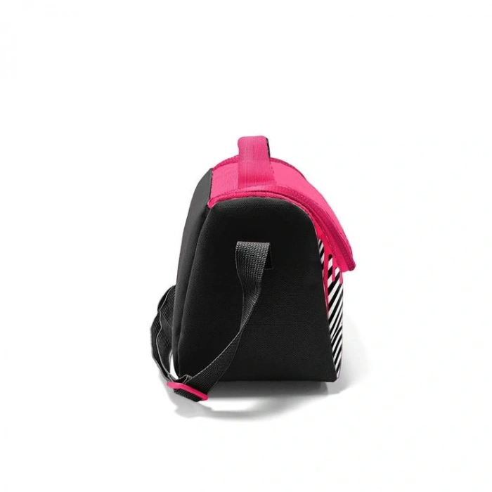 CORAL HIGH 22778 KIDS PEMBE SİYAH BEYAZ DESENLİ DESENLİ THERMO BESLENME ÇANTASI
