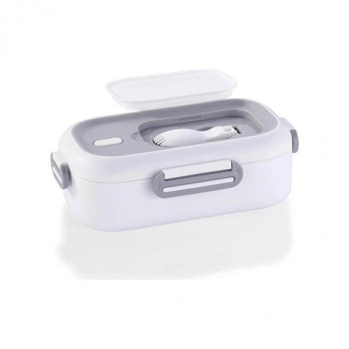 VAGONLIFE BL2106 PASLANMAZ ÇELİK YEMEK KABI - LUNCH BOX 2 BÖLMELİ 550 ML BEYAZ