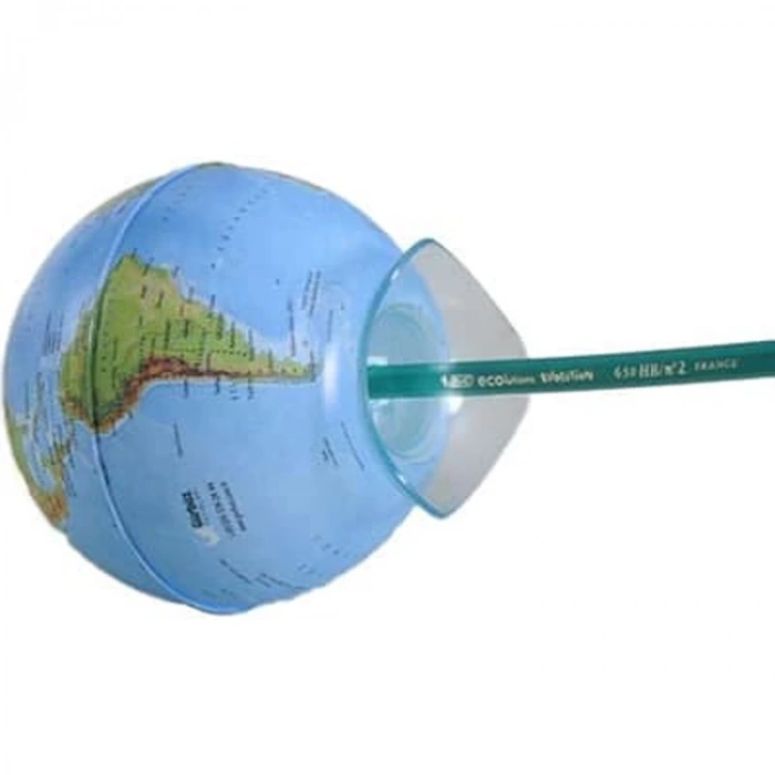 GÜRBÜZ MİNİ GLOBE FİZİKİ KÜRE KALEMTRAŞ 10 CM