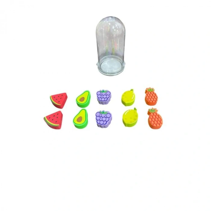 SİLKA ART.1033 FANUSLU MİNİ MEYVELER SİLGİ