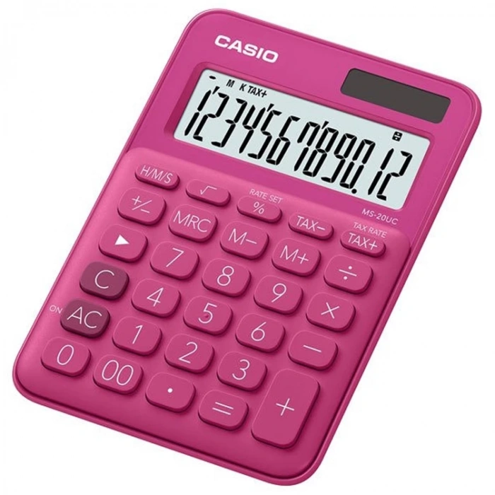 CASIO MS-20UC 12 HANE FUŞYA MASAÜSTÜ HESAP MAKİNESİ