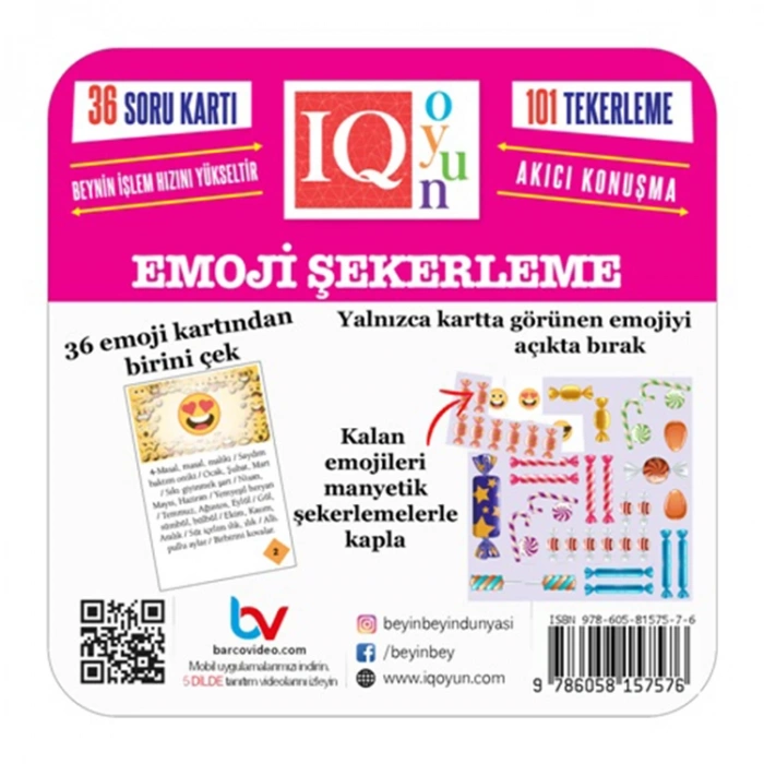 BB GAMES 15757 BEYİN BEYİN EMOJİLİ ŞEKERLEME