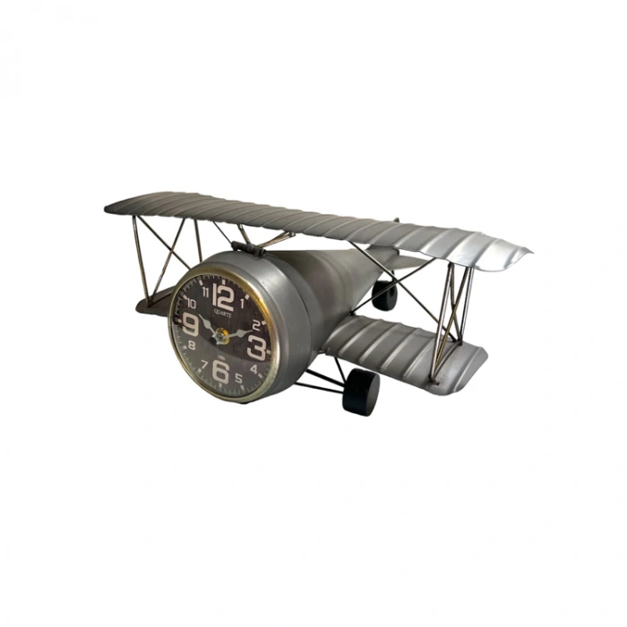 KAKOSAN UÇAK FİGÜRLÜ ANTİK MASA SAATİ NO:157-2