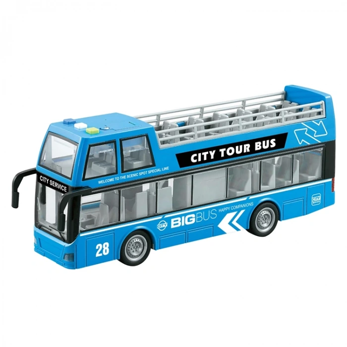 VARDEM WY916A/WY916B 1:16 SÜRTMELİ SESLİ IŞIKLI GEZİ OTOBÜSÜ KUTULU