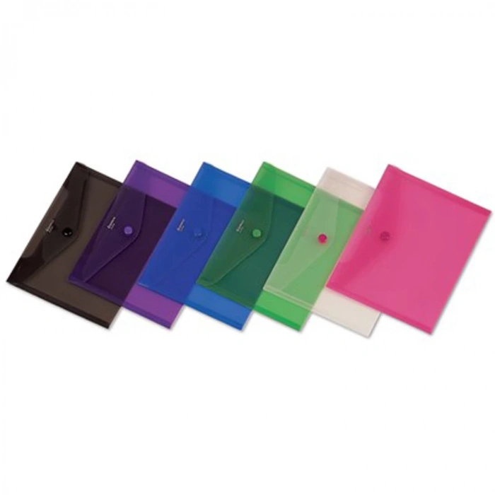 COMIX A1854 A5 ŞEFFAF RENKLİ ÇITÇITLI DOSYA