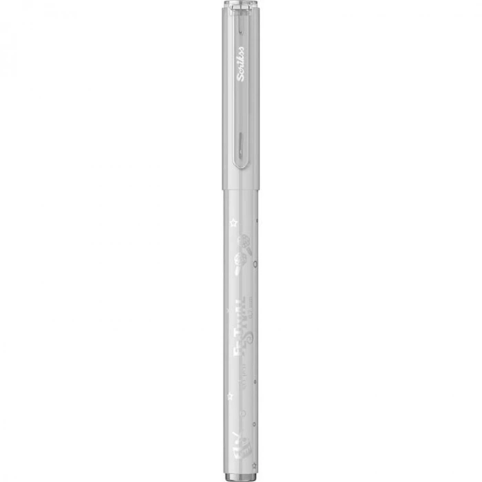 SCRIKSS FESTİVAL PASTEL GÖVDELİ JEL KALEM TÜKENMEZ KALEM 0.7 SİMLİ AÇIK GRİ