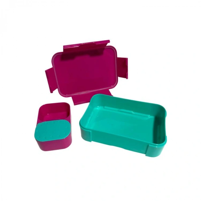 VAGONLİFE VGN1270 3 BÖLMELİ BESLENME YEMEK KABI- LUNCH BOX 900 ML PEMBE UNICORN