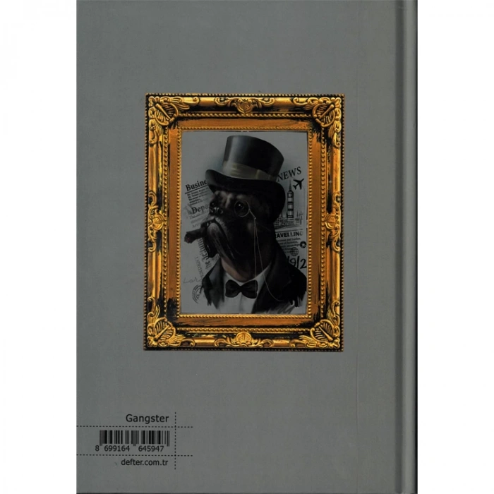 DEFFTER ANIMALS / GANSTER DOG SERT KAPAK A5 ÇİZGİLİ DEFTER 96 YP