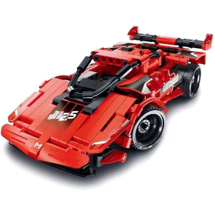 SUNMAN İM. MASTER NO.8025 UZAKTAN KUMANDALI R/C 2.4GHz SÜPER ARABA KIRMIZI 2IN1 LEGO YAPIM SETİ 351 PARÇA 6+