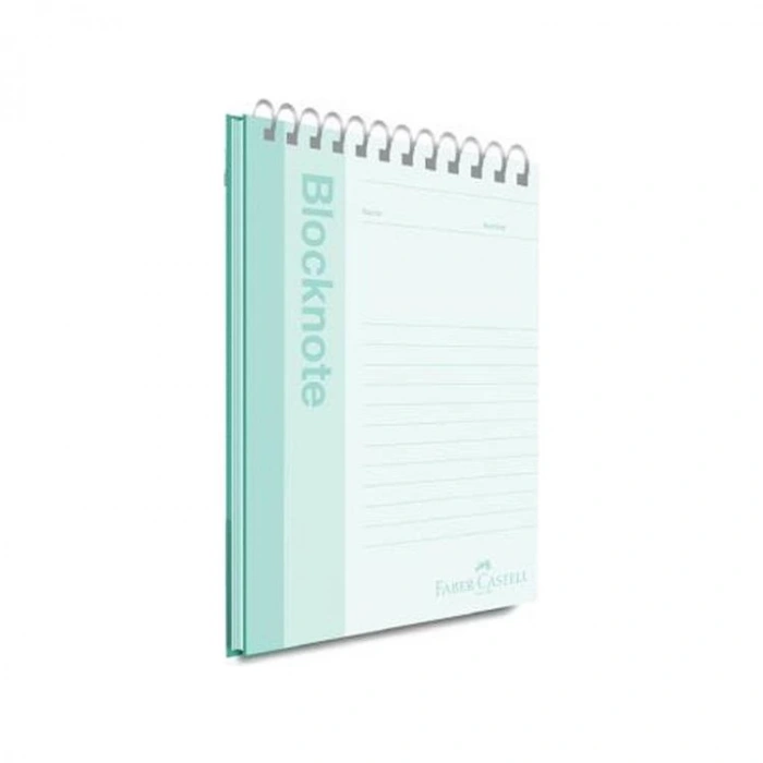 FABER CASTELL PASTEL RENK SPİRALLİ KARTON KAPAK A4 80 YP.ÇİZGİSİZ BLOKNOT