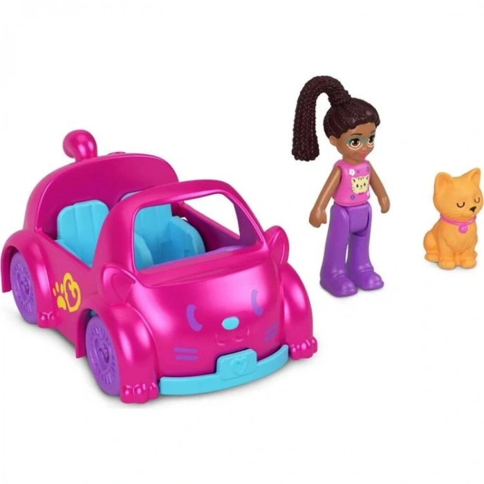 MATTEL HKV55/HMJ80 POLLY POCKET MUHTEŞEM ARAÇLAR OYUN SETİ 4+