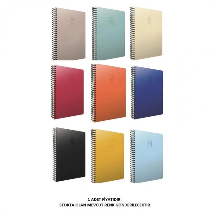 GIPTA 422-SEK EKO SERT KAPAK SPİRALLİ 20x28 HAFTALIK AJANDA