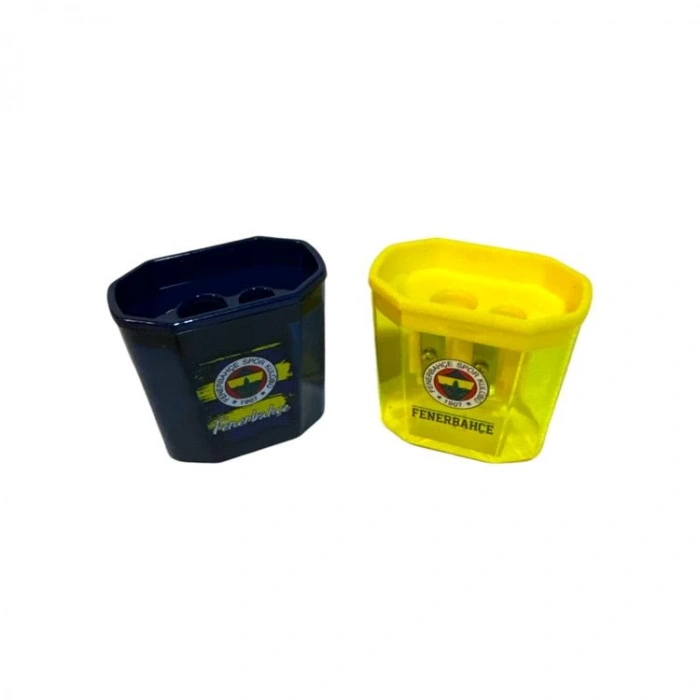 TMN 581997 FENERBAHÇE ÇİFT BIÇAKLI (GÖZLÜ) HAZNELİ DİKDÖRTGEN KALEMTRAŞ - (TEKLİ)