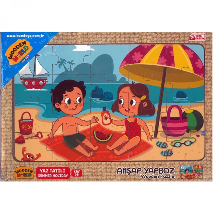 KUMTOYS AHŞAP 053305 AHŞAP YAPBOZ KÜÇÜK 24X34