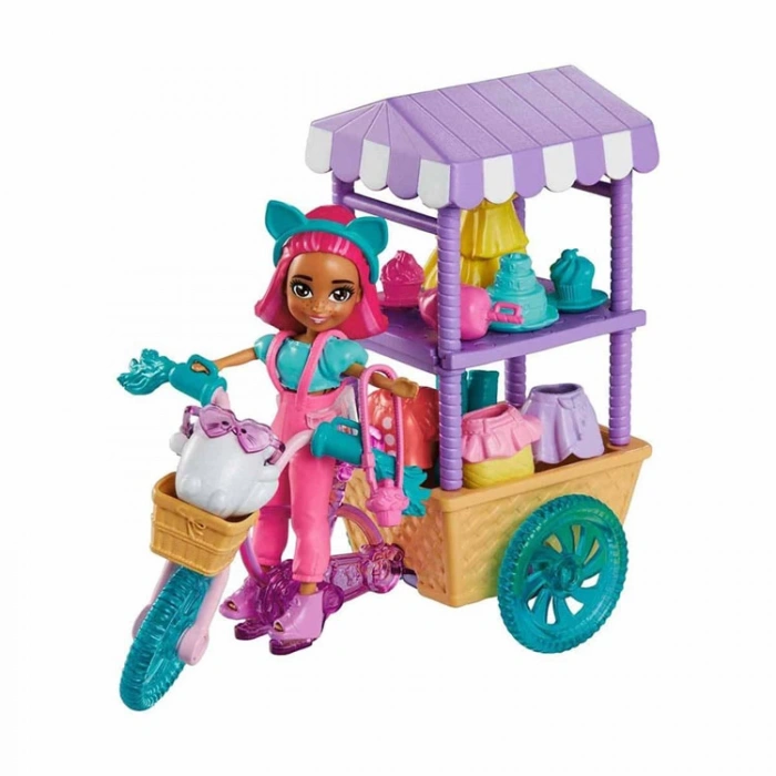 MATTEL HHX76 POLLY POCKET BİSİKLET DOLUSU MODA OYUN SETİ