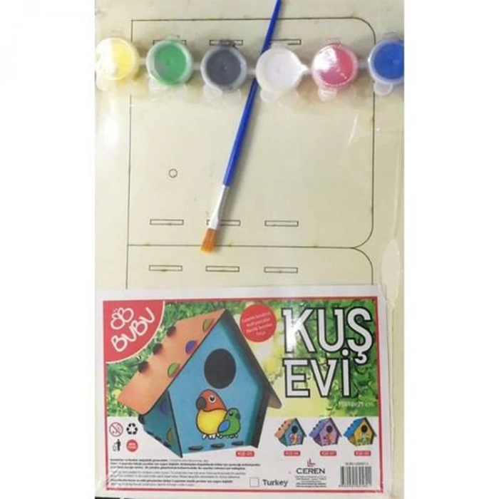 BU-BU KUŞ EVİ AHŞAP BOYAMA GM0013