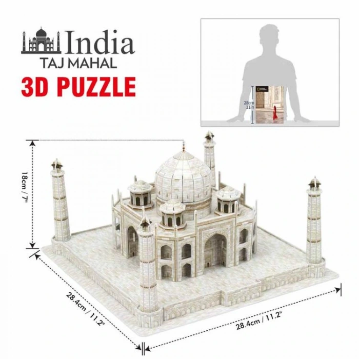 NECOTOYS DS0981H NATIONAL GEOGRAPHIC TAJ MAHAL 3D PUZZLE 87 PARÇA