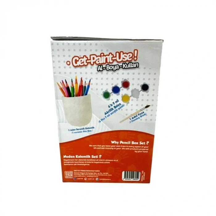 ŞEKİL SKL_PENBX SERAMİK KALEMLİK BOYAMA SETİ
