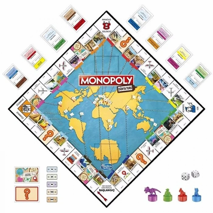 HASBRO F4007 MONOPOLY DÜNYA TURU