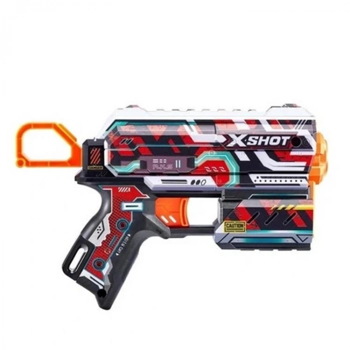 SUNMAN ZURU 36534 X-SHOT SKINS FLUX SÜNGER ATAN SİLAH 2Lİ 16  MERMİ 8+