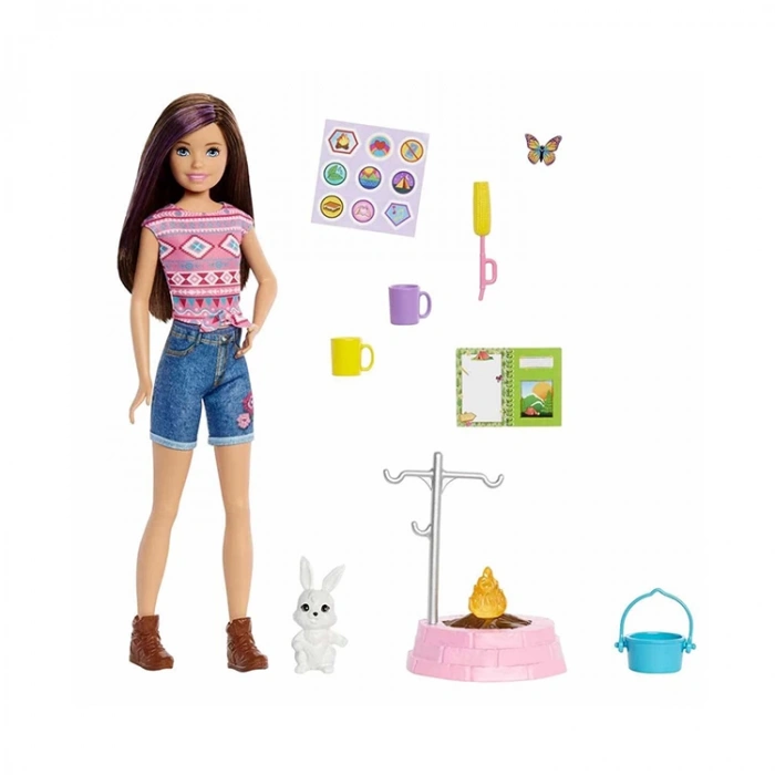 BARBİENİN KIZ KARDEŞLERİ KAMPA GİDİYOR OYUN SETİ - HDF69/HDF71