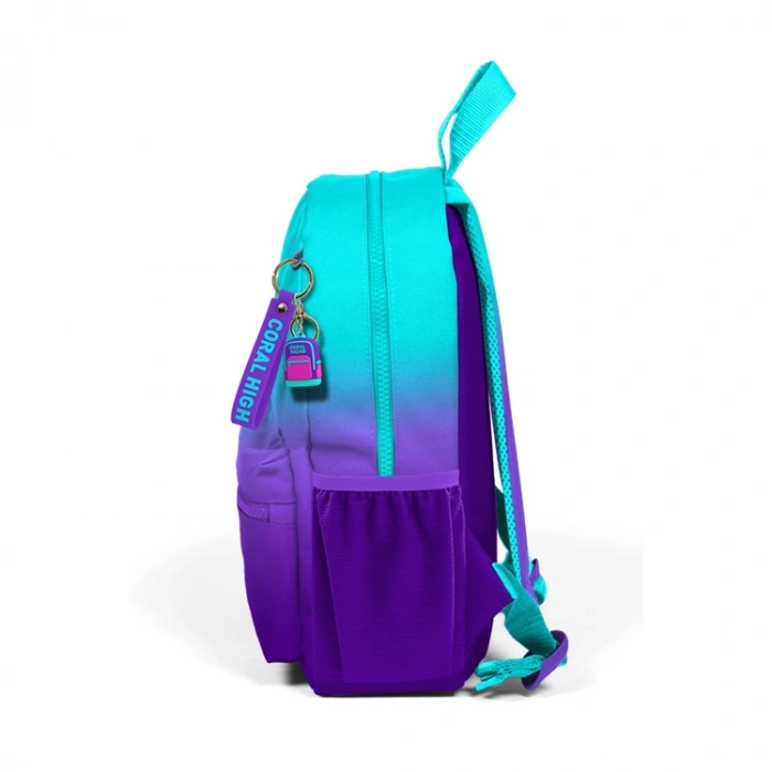 CORAL HIGH 23563 KIDS TURKUAZ MOR RENK GEÇİŞLİ İKİ BÖLMELİ MİNİK YUVA SIRT ÇANTASI