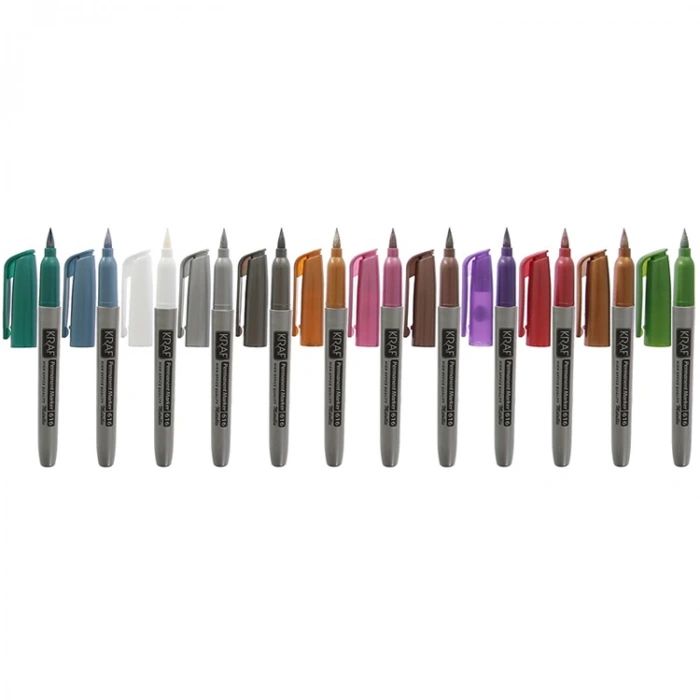KRAF 616G PERMANENT MARKÖR METALİK RENKLER 12li