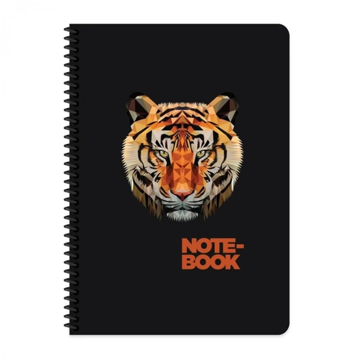 KESKİN COLOR JUNGLE A4 SPİRALLİ KARTON KAPAK 80 YP. KARELİ DEFTER  385712-99