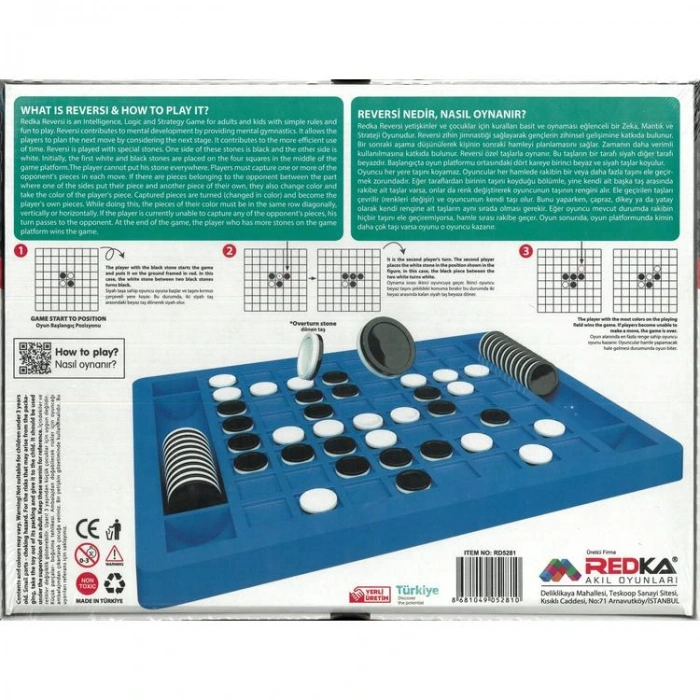 REDKA RD5281 PLASTİK REVERSİ ZEKA  AKIL OYUNLARI