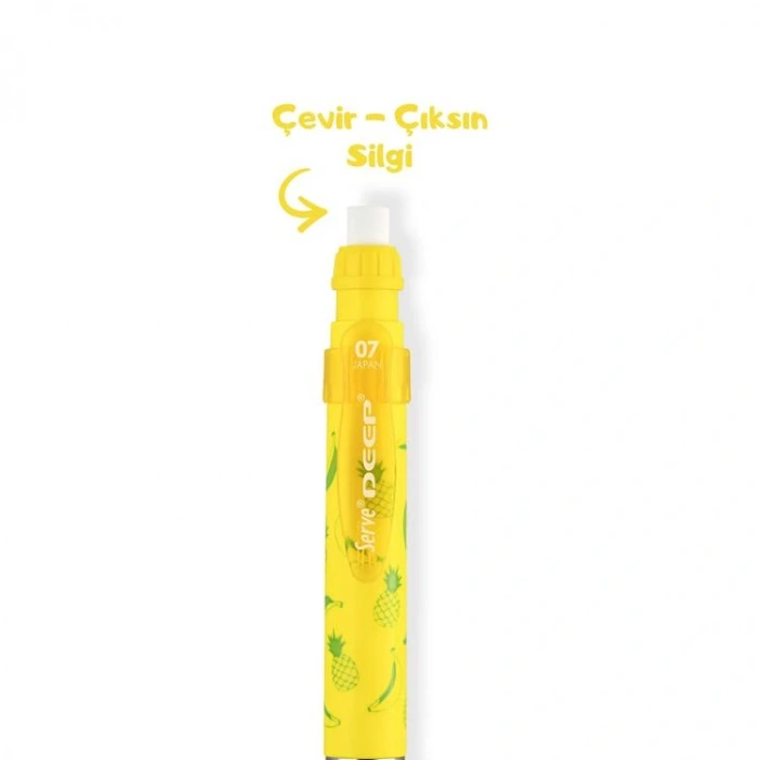 SERVE DEEP VERSATİL KALEM 0.7 NEON SARI ANANAS &  MUZ