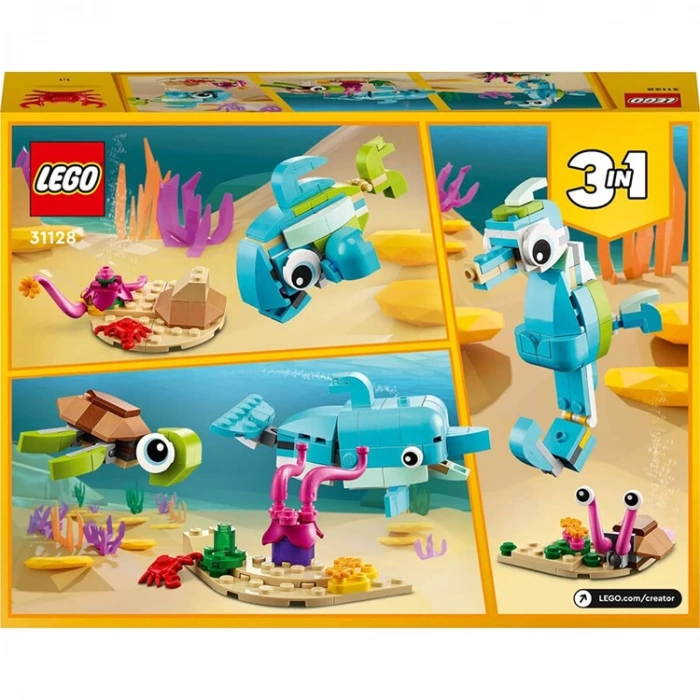 LEGO CREATOR 31128 3Ü 1 ARADA YUNUS VE KAPLUMBAĞA 137 PARÇA