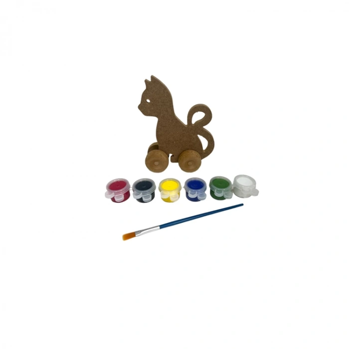 MİART AHŞAP OYUNCAK BOYAMA SETİ 16 KEDİ