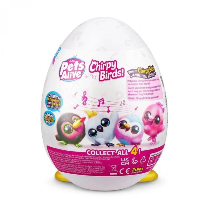 GIOCHI ZURU PEL06000 PETS ALIVE SÖYLENENİ TEKRAR EDEN NEŞELİ KUŞ 3+ TEKLİ