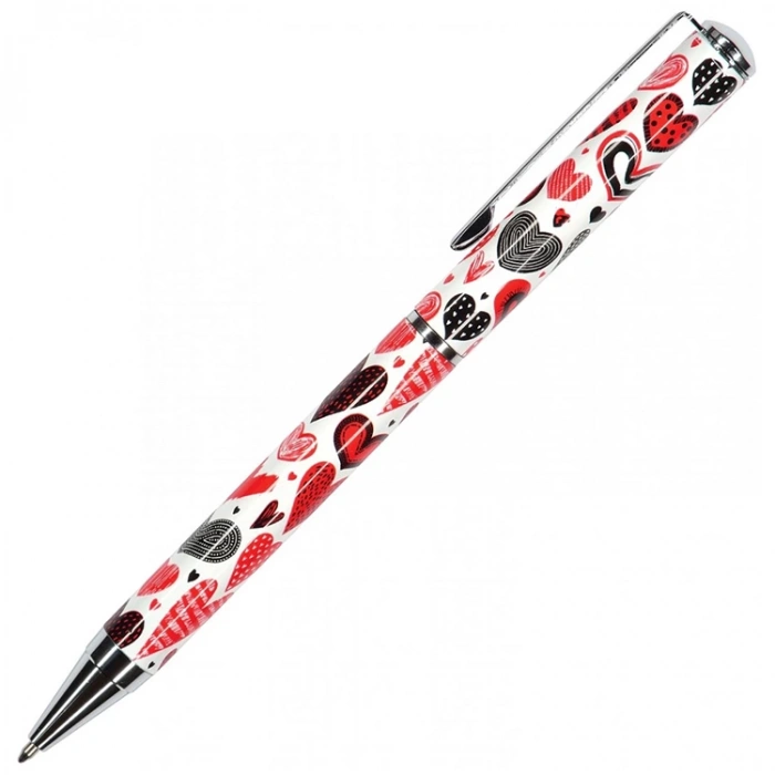 BRUNO VISCONTI DOLCE VITA  0.7mm KUTULU METAL GÖVDE RENKLİ KALPLER TÜKENMEZ KALEM 20-0252/07