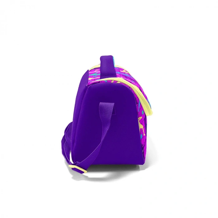 CORAL HIGH 11761 KIDS PEMBE MOR VOLEYBOL DESENLİ THERMO BESLENME ÇANTASI