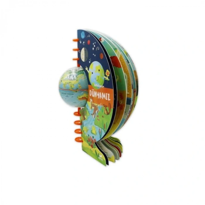 GÜRBÜZ 12012  11 CM KÜRELİ KİTAP -  DÜNYAMIZ