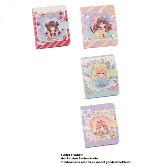 MİKRO MİNİ-10 MİNİSH CANDY GIRL SQUISHY MİNİ 85x102mm 128 SYF. CIRTLI NOT DEFTERİ