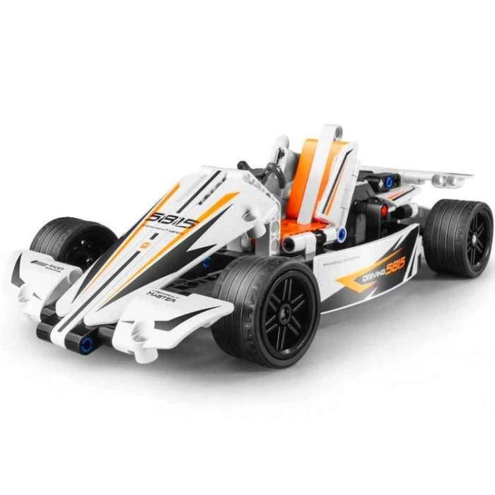 SUNMAN İM. MASTER NO.5815 ÇEK BIRAK YARIŞ ARABASI BEYAZ PULL BACK 187 PARÇA 6+