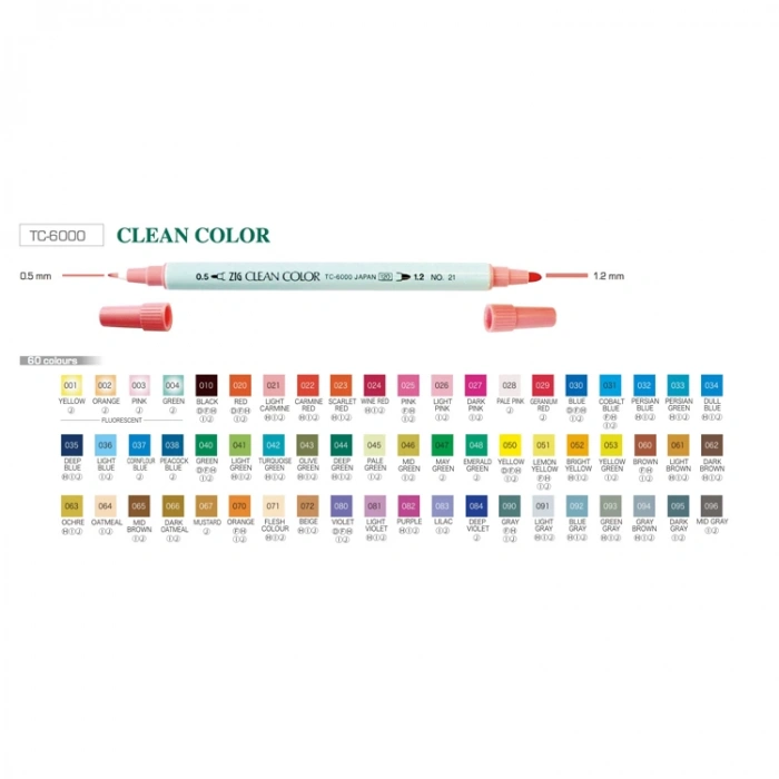 ZIG CLEAN COLOR CHALK PASTEL SILVER