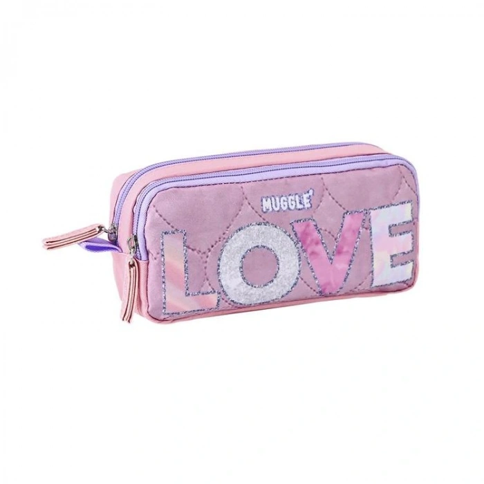 MUGGLE MU-5782 LOVE 2 BÖLMELİ KALEM ÇANTASI