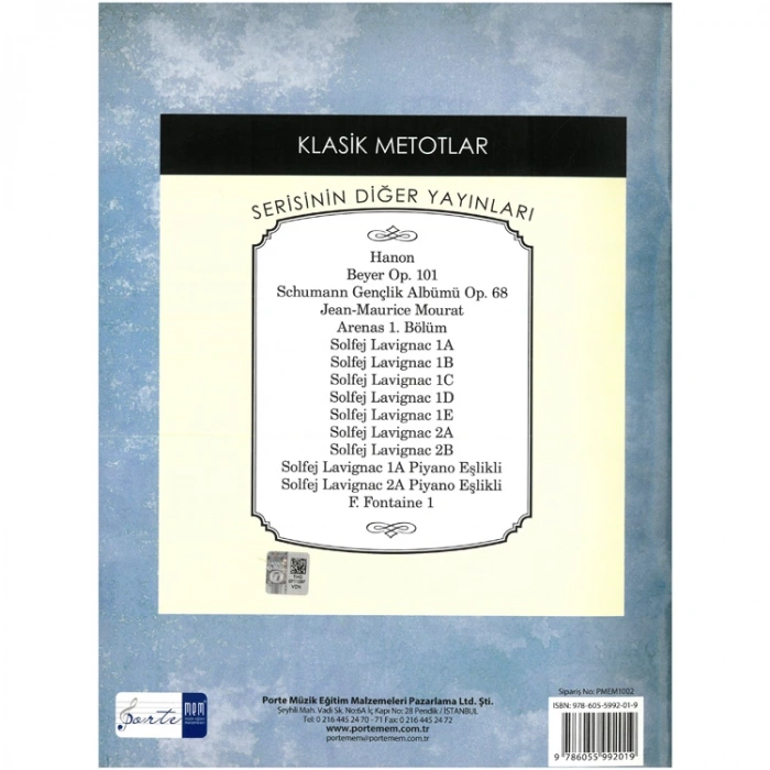 KLASİK METOTLAR SERİSİ- CARL CZERNY OP.599 PİYANO