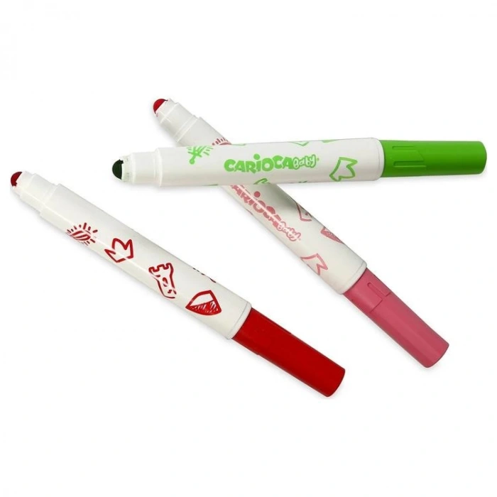 CARIOCA 42813 JUMBO YIKANABİLİR KEÇELİ BOYA KALEMİ 6LI