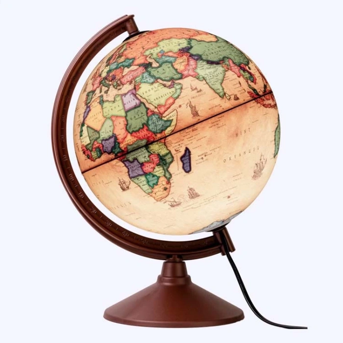 GÜRBÜZ 30 CM ANTİK IŞIKLI KÜRE