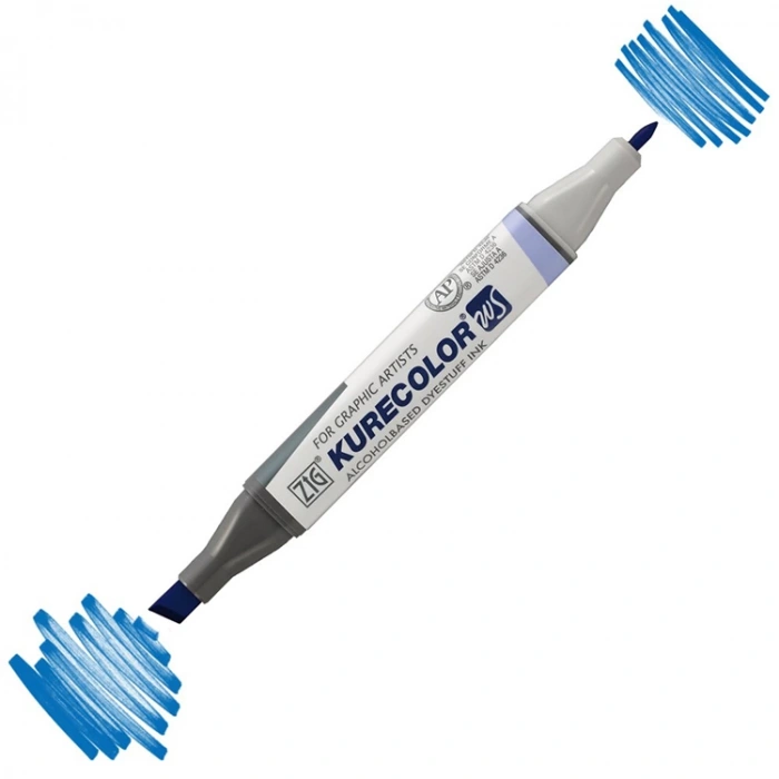 ZIG KURECOLOR KC-3000 367 (366) TWIN S MARKER KALEM DULL BLUE