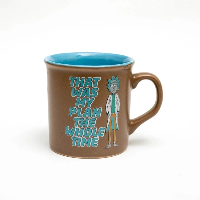MACMUG RICK MORTY AMSTERDAM MUG RICK SANCHEZ İÇ KISMI MAVİ DIŞI SÜTLÜ KAHVE SERAMİK KUPA