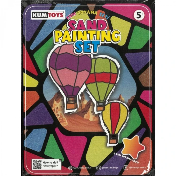 KUMTOYS KM5454 KUM BOYAMA SETİ 8Lİ