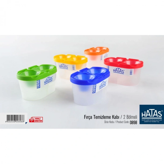 HATAS 0899 FIRÇA TEMİZLEME SU KABI (2 BÖLMELİ)